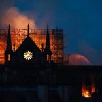 Een grote brand in De Notre Dame in Parijs op 15-04-19 verwoest een groot deel van de kerk.
